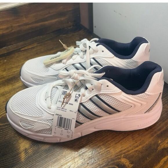 Adidas White‎ And Blue Sneakers Size 9.5
